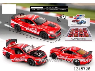 1:24 pull back alloy car W L/M included battery 8PCS
