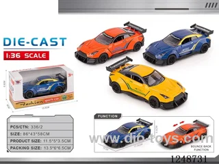 1:40 pull back alloy car