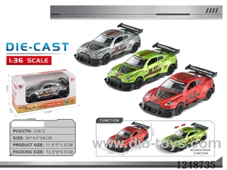 1:40 pull back alloy car
