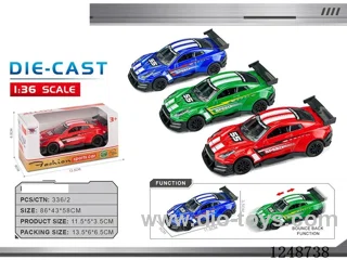 1:40 pull back alloy car