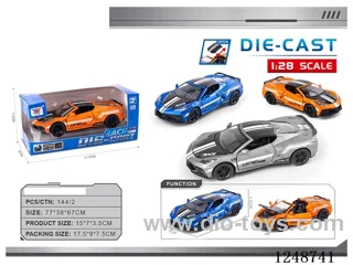 1:28 pull back alloy car