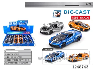 1:28 pull back alloy car 12PCS