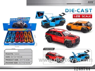 1:28 pull back alloy car 12PCS