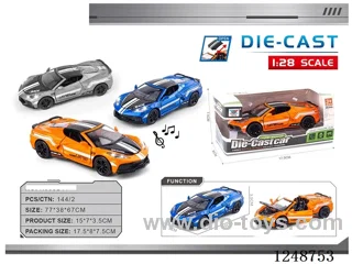 1:28 pull back alloy car W L/M included battery