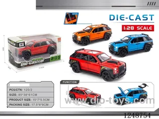 1:28 pull back alloy car W L/M included battery
