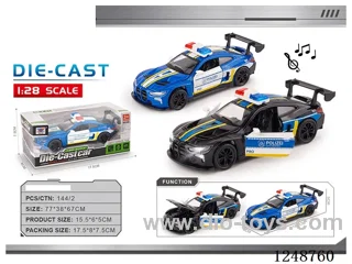 1:28 pull back alloy car W L/M included battery
