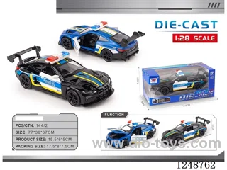 1:28 pull back alloy car