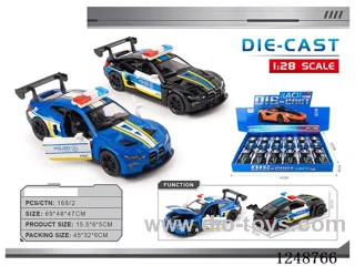 1:28 pull back alloy car 12PCS