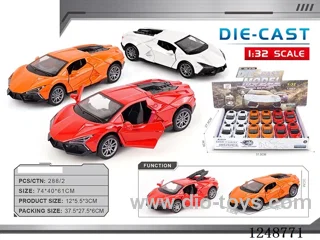1:32 pull back alloy car 12PCS