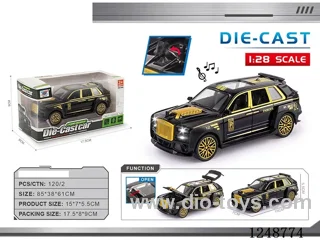 1:28 pull back alloy car W L/M included battery