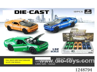 1:32 pull back alloy car 12PCS