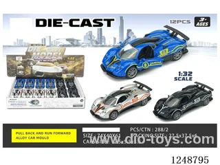 1:32 pull back alloy car 12PCS