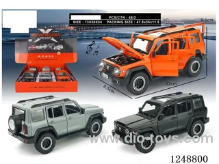1:24 pull back alloy car W L/M 6PCS
