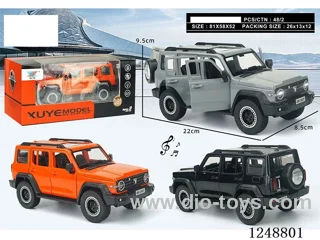 1:24 pull back alloy car W L/M