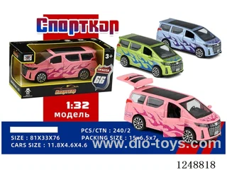 1:32 pull back alloy car (Russian)