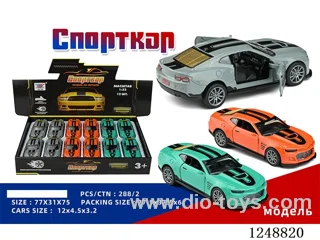 1:32 pull back alloy car (Russian) 12PCS