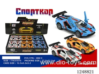 1:32 pull back alloy car (Russian) 12PCS
