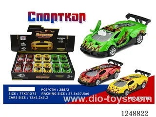 1:32 pull back alloy car (Russian) 12PCS
