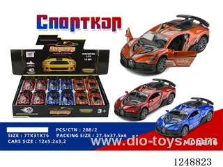 1:32 pull back alloy car (Russian) 12PCS