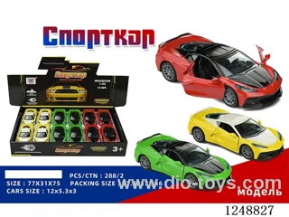 1:32 pull back alloy car (Russian) 12PCS