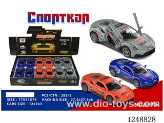 1:32 pull back alloy car (Russian) 12PCS