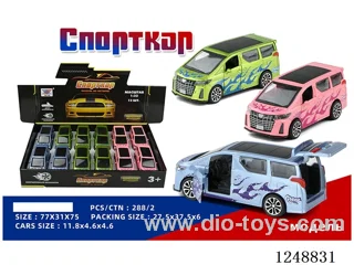 1:32 pull back alloy car (Russian) 12PCS