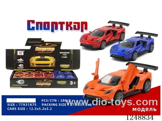 1:32 pull back alloy car (Russian) 12PCS