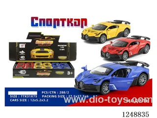 1:32 pull back alloy car (Russian) 12PCS