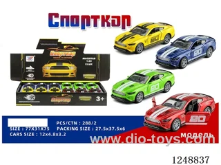 1:32 pull back alloy car (Russian) 12PCS