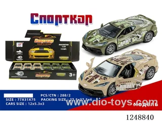 1:32 pull back alloy car (Russian) 12PCS