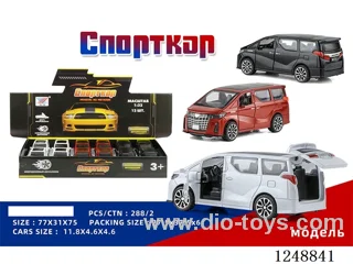 1:32 pull back alloy car (Russian) 12PCS