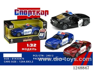 1:32 pull back alloy car (Russian)