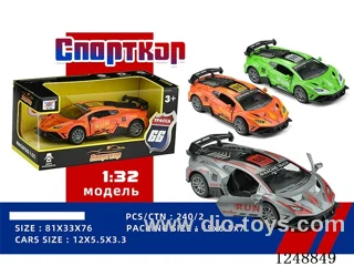 1:32 pull back alloy car (Russian)