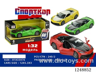 1:32 pull back alloy car (Russian)