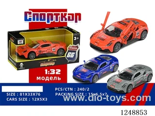 1:32 pull back alloy car (Russian)