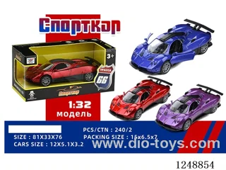 1:32 pull back alloy car (Russian)