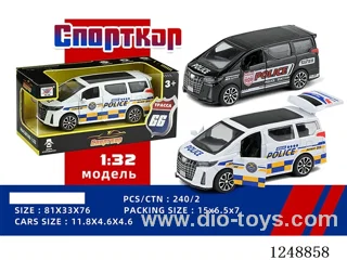 1:32 pull back alloy car (Russian)