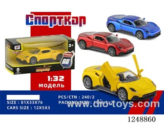 1:32 pull back alloy car (Russian)