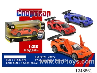 1:32 pull back alloy car (Russian)
