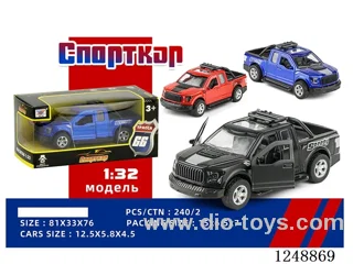 1:32 pull back alloy car (Russian)