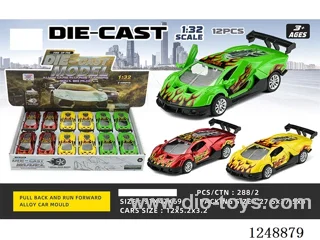 1:32 pull back alloy car 12PCS