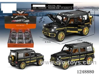 1:24 pull back alloy car W L/M 6PCS