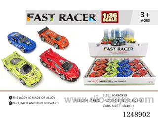 1:43 pull back alloy car 12PCS
