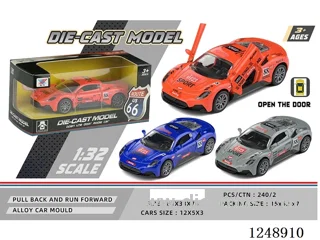 1:32 pull back alloy car