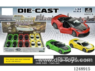 1:32 pull back alloy car 12PCS