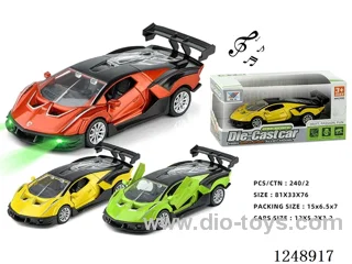 1:32 pull back alloy car W L/M included battery