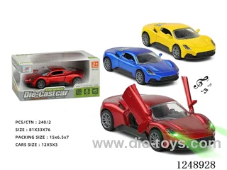 1:32 pull back alloy car W L/M included battery