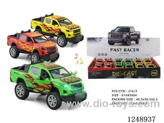 1:32 pull back alloy car W L/M included battery 12PCS