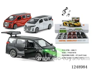 1:32 pull back alloy car W L/M included battery 12PCS