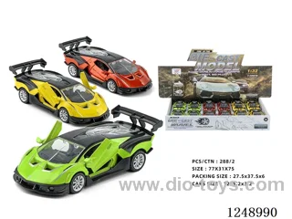 1:32 pull back alloy car 12PCS